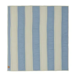 Couverture matelassée Striped 130x140 cm, Argile bleue