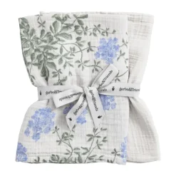 Couverture petite Plumbago Muslin 2 Pièces, 60x60 cm