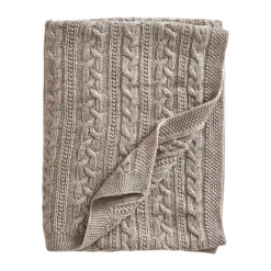 Couverture pour bébé en laine mérinos 80x100 cm, Oatmeal