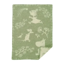 Couverture pour enfant Moomin Winterland 65x90 cm, Frost green