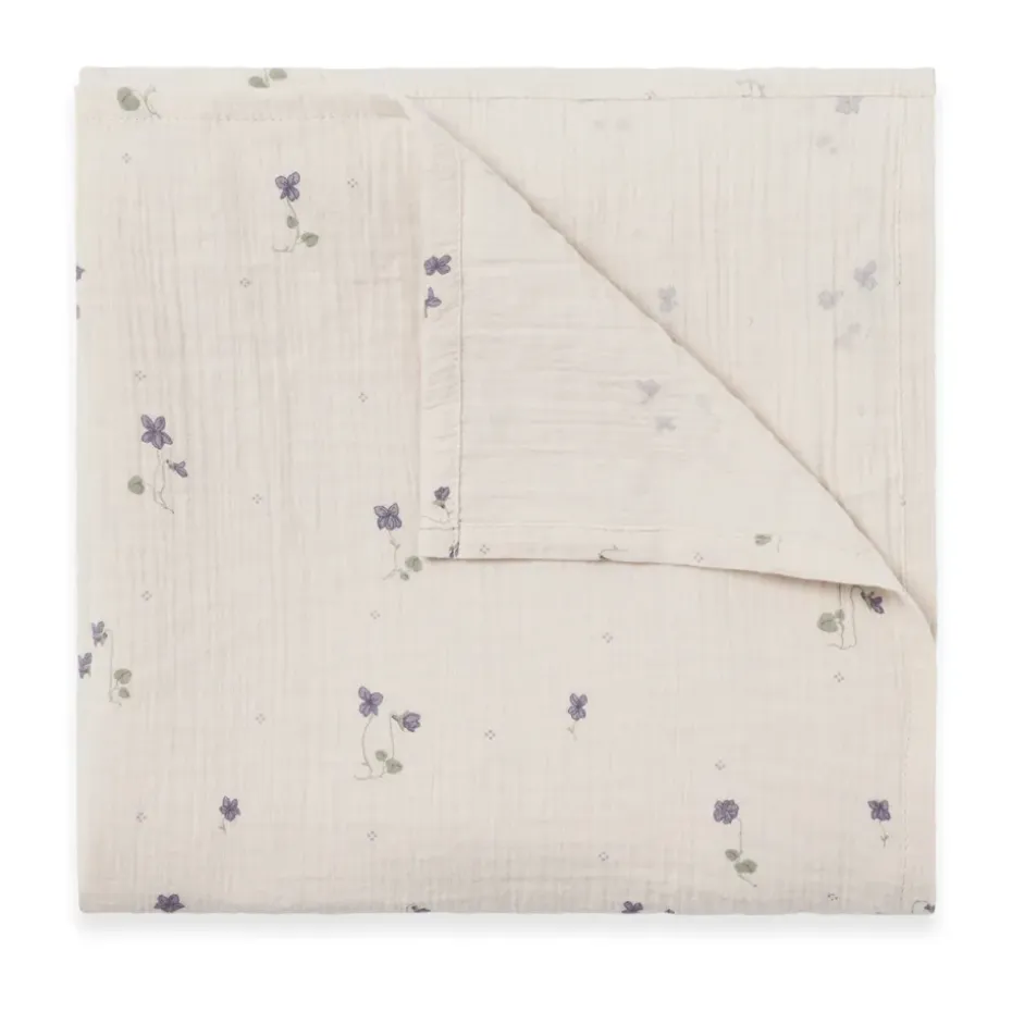 Couverture swaddle Viola Muslin, 110x110 cm