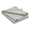 Couvre-lit en coton délavé Stripe 260x260, Gris clair