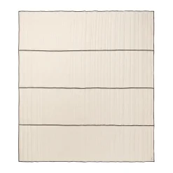 Couvre-lit matelassé Vari, Natural-dark chocolate, 260x230 cm