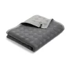 Couvre-lit Mega Dot organic 260x260 cm, Dark grey