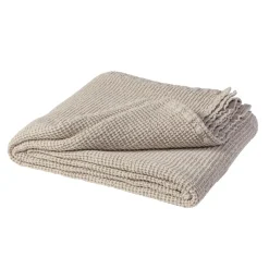 Couvre-lit Moss 260x260 cm, beige
