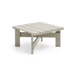 Crate Low Table 75,5x75,5 cm pin laqué, London fog
