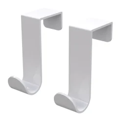 Crochet en J simple Bosign Lot de 2, Blanc