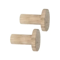 Crochet Point long, lot de 2, Chêne