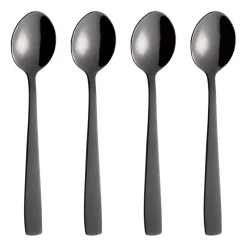 Cuillère à café Raw, lot de 4, Noir
