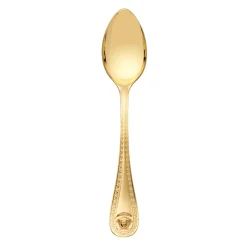 Cuillère à café Versace Medusa plaqué or, 14 cm