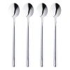 Cuillère à latte Raw Lot de 4, Acier inoxydable poli brillant