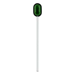 Cuillère à latte verre Muurla 15,5 cm, Green-clear