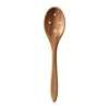 Cuillère à olives Raw teak 18 cm, Marron