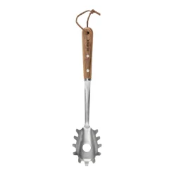 Cuillère à spaghetti en acier inoxydable 34 cm, Hêtre