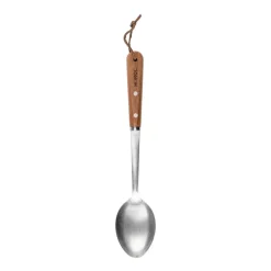 Cuillère de service en acier inoxydable 34 cm, Hêtre