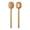 Cuillère Norden, lot de 2, Chêne-acier inoxydable