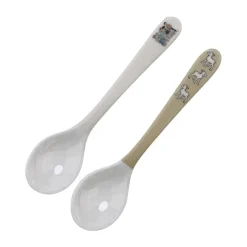 Cuillères Barnen i Bullerbyn, lot de 2, Beige-blanc