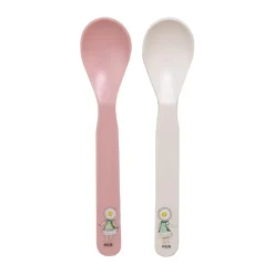 Cuillères Elsa Beskow Blomsterfesten, lot de 2, Rose-blanc