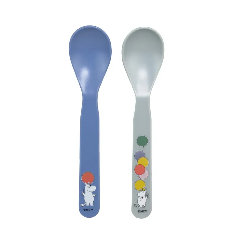 Cuillères Mumin Festligheter, 2 pièces, Gris-bleu