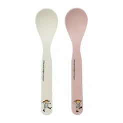 Cuillères Pippi Cirkus, lot de 2, Rose-blanc