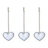 Cœur en verre Iittala, Bleu clair, 5 cm, lot de 3