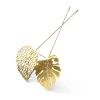 Décoration Brass Leaves, lot de 2, Water