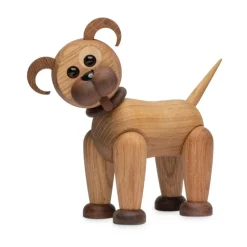 Décoration Buddy Chien 20,5 cm, Chêne