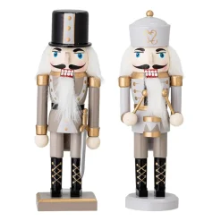 Décoration Casse-Noisette Darren 20,5 cm 2 Pièces, Gold