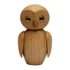 Décoration chouette Clever 10 cm, Chêne