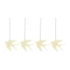 Décoration de Pâques Easter Deco oiseau Lot de 4, Light yellow