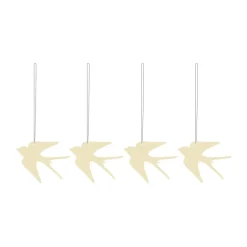 Décoration de Pâques Easter Deco oiseau Lot de 4, Light yellow