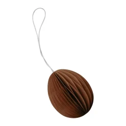 Décoration de Pâques en papier Ovoid 7 cm, Terracotta
