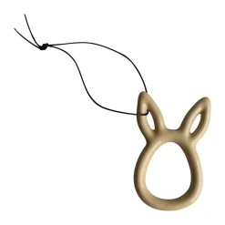 Décoration de Pâques Sprinkle rabbit 8 cm, Shiny yellow