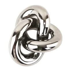 Décoration Knot Table Small, Light Silver