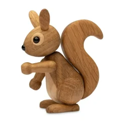 Décoration Peanut Écureuil 8,5 cm, Chêne