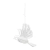 Décoration suspendue en forme d'oiseau en papier lot de 2, Naturel