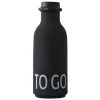 Design Letters bouteille TO GO, noir