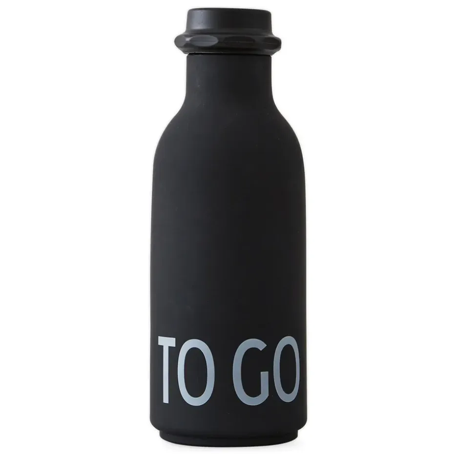 Design Letters bouteille TO GO, noir