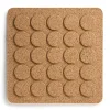 Dessous de casserole carré Dots 20x20 cm, Marron