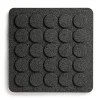 Dessous de casserole carré Dots 20x20 cm, Noir