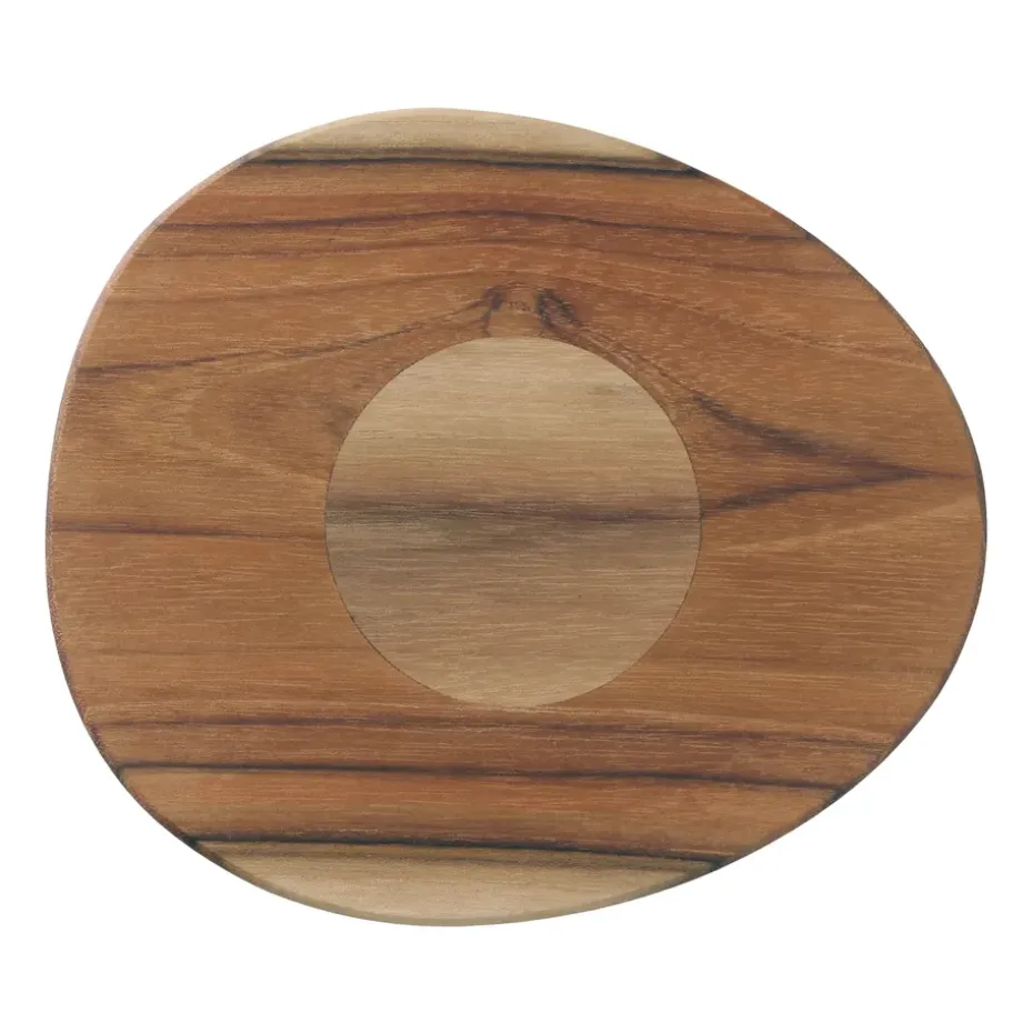 Dessous de plat magnétique Raw 15x17,5 cm, Teck