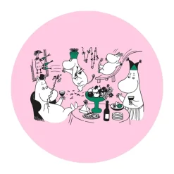 Dessous de plat Moomin 80 Ø21 cm, Rose