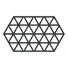 Dessous de plat Triangles 14x24 cm, Black