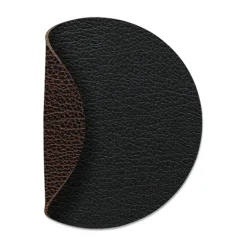 Dessous de verre Bull réversible circle 1 pièce, Noir-marron