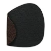 Dessous de verre Bull réversible curve 1 pièce, Noir-marron