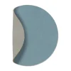 Dessous de verre Cloud recto-verso circle 1 pièce, bleu clair-gris clair