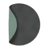 Dessous de verre Cloud-Nupo réversible circle 1 pièce, Gris Anthracite -Vert pastel