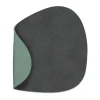 Dessous de verre Cloud-Nupo réversible curve 1 pièce, Gris Anthracite -Vert pastel