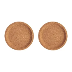 Dessous de verre en liège Viva Ø10,9 cm, 2 pièces, Marron