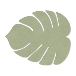 Dessous de verre Monstera Leaf Nupo, Vert olive